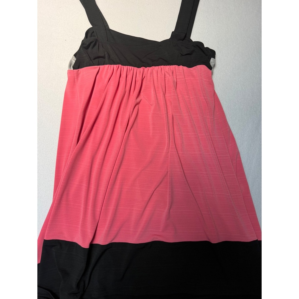 Candies Y2K Pink Black Silver Colorblock Empire Waist Mini Dress XL 7178YDCD - Picture 6 of 7